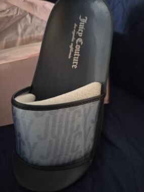 Juicy Couture Navy  Womens Slide Sandals